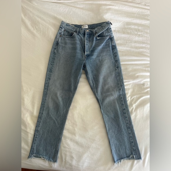 Agolde High Rise Women Jeans - Light Blue - Picture 1 of 4